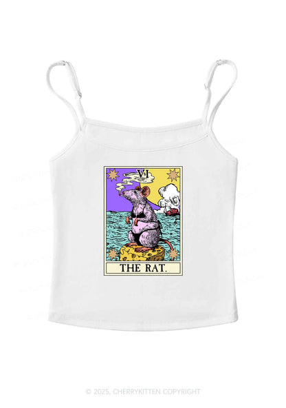 The Rat Smoking Y2K Spaghetti Strap Cami Cherrykitten