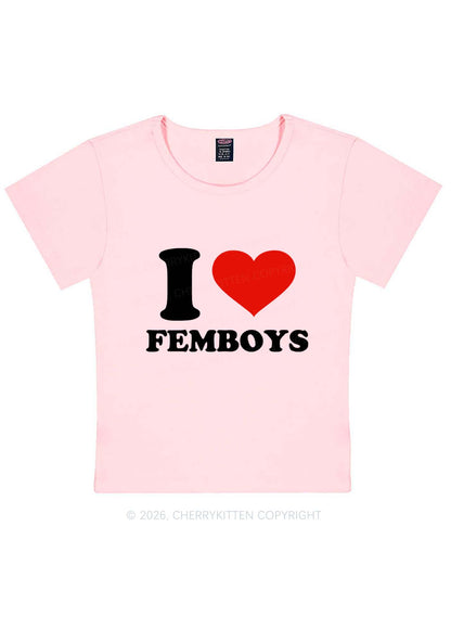 I Love Femboys Pride Y2K Baby Tee Cherrykitten