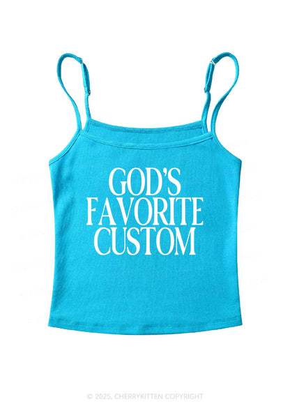 Gods Favorite Custom Y2K Spaghetti Strap Cami Cherrykitten