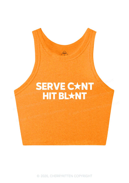 Serve Cxxt Hit Blunt Y2K Crop Tank Top Cherrykitten