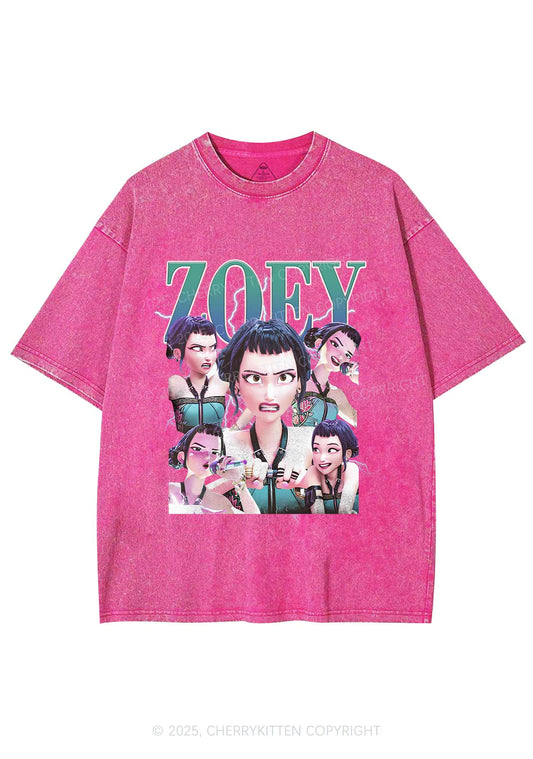 Kpop Girl Y2K Shirts Washed Tee Cherrykitten