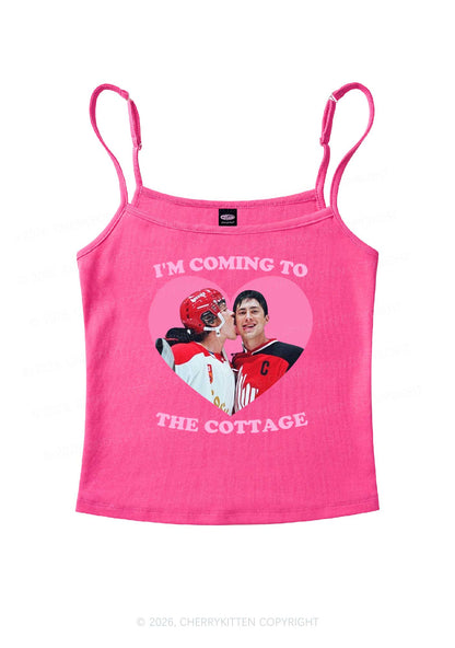 Coming To Cottage HR Y2K Spaghetti Strap Cami Cherrykitten