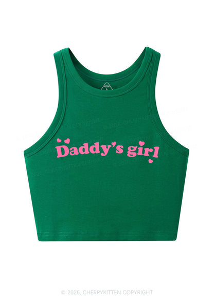 Daddys Girl Valentine's Day Y2K Crop Tank Top Cherrykitten