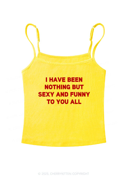 I Have Been Funny Y2K Spaghetti Strap Cami Cherrykitten