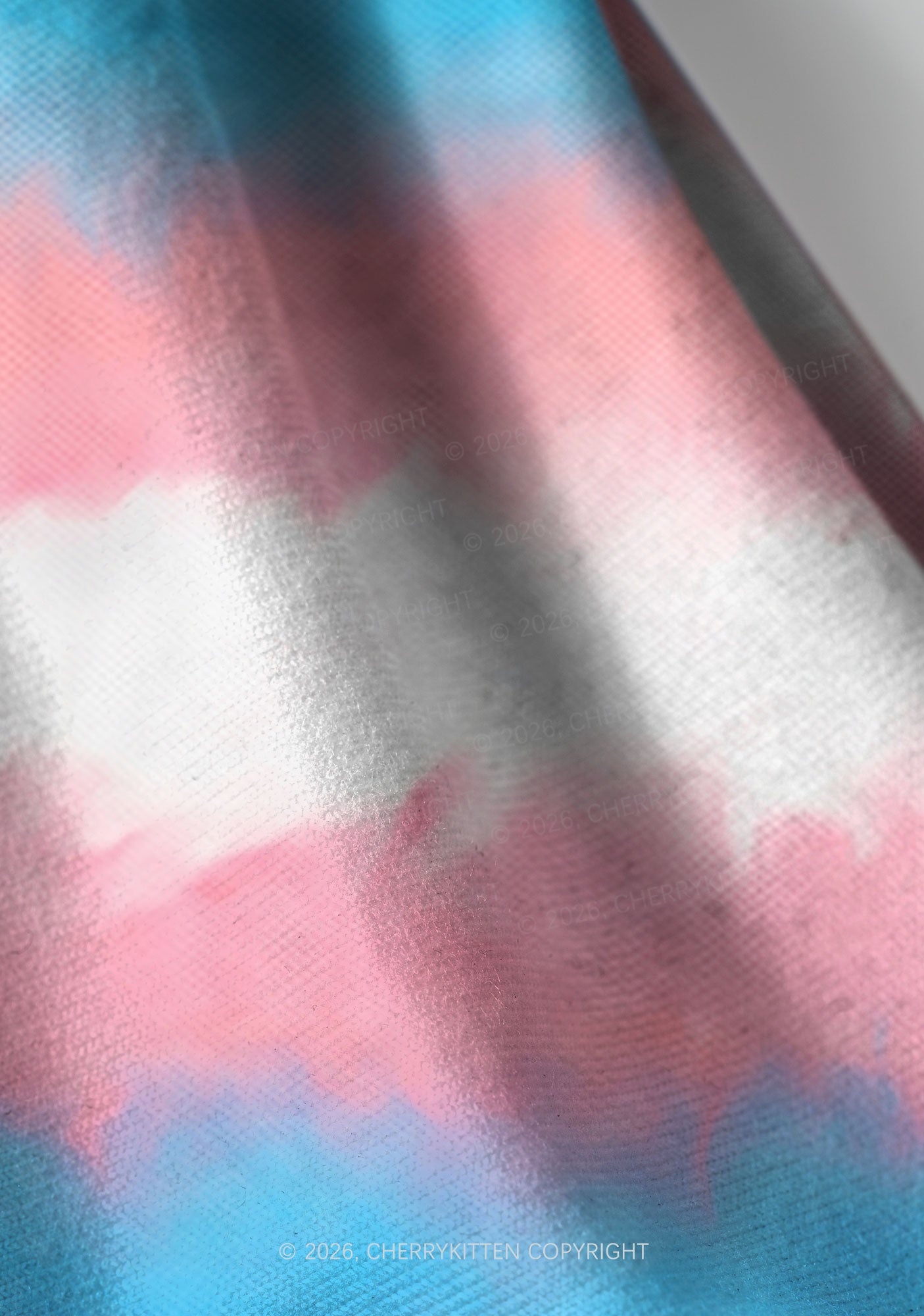 Transgender Flag Pride Y2K Print Headband Cherrykitten