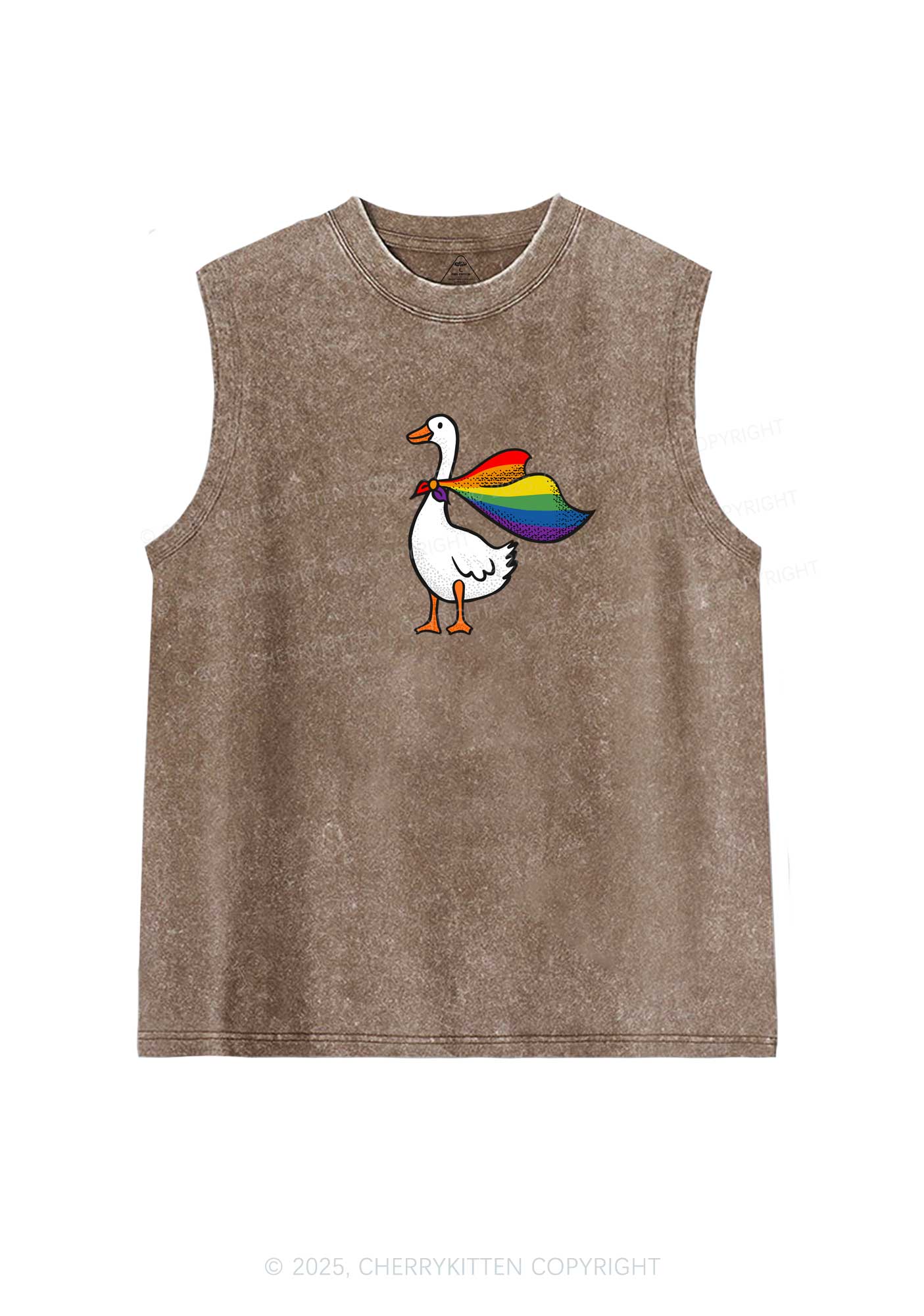 Pride Goose Y2K Washed Muscle Tank Cherrykitten