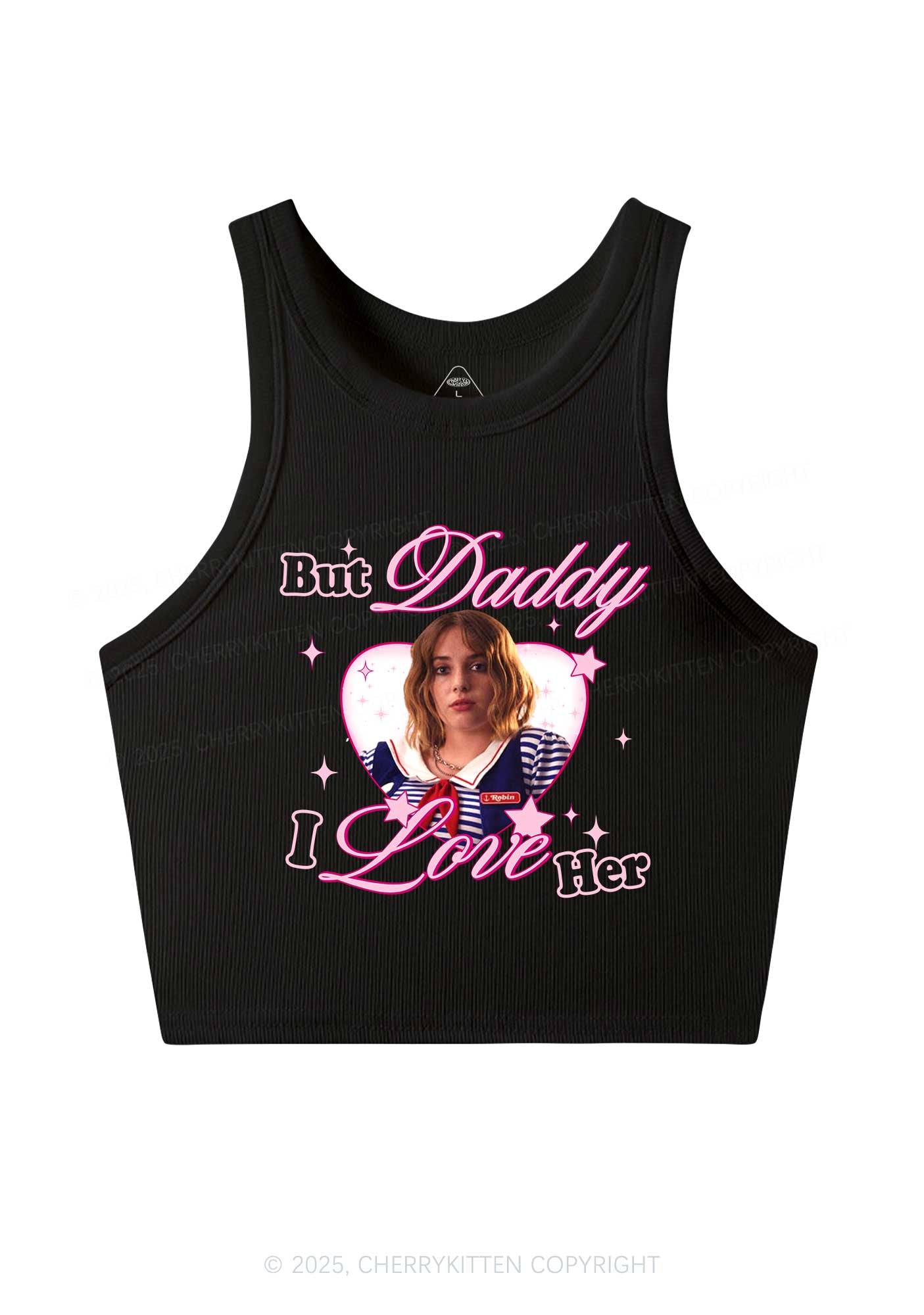 Daddy I Love RB Pride Y2K Crop Tank Top Cherrykitten