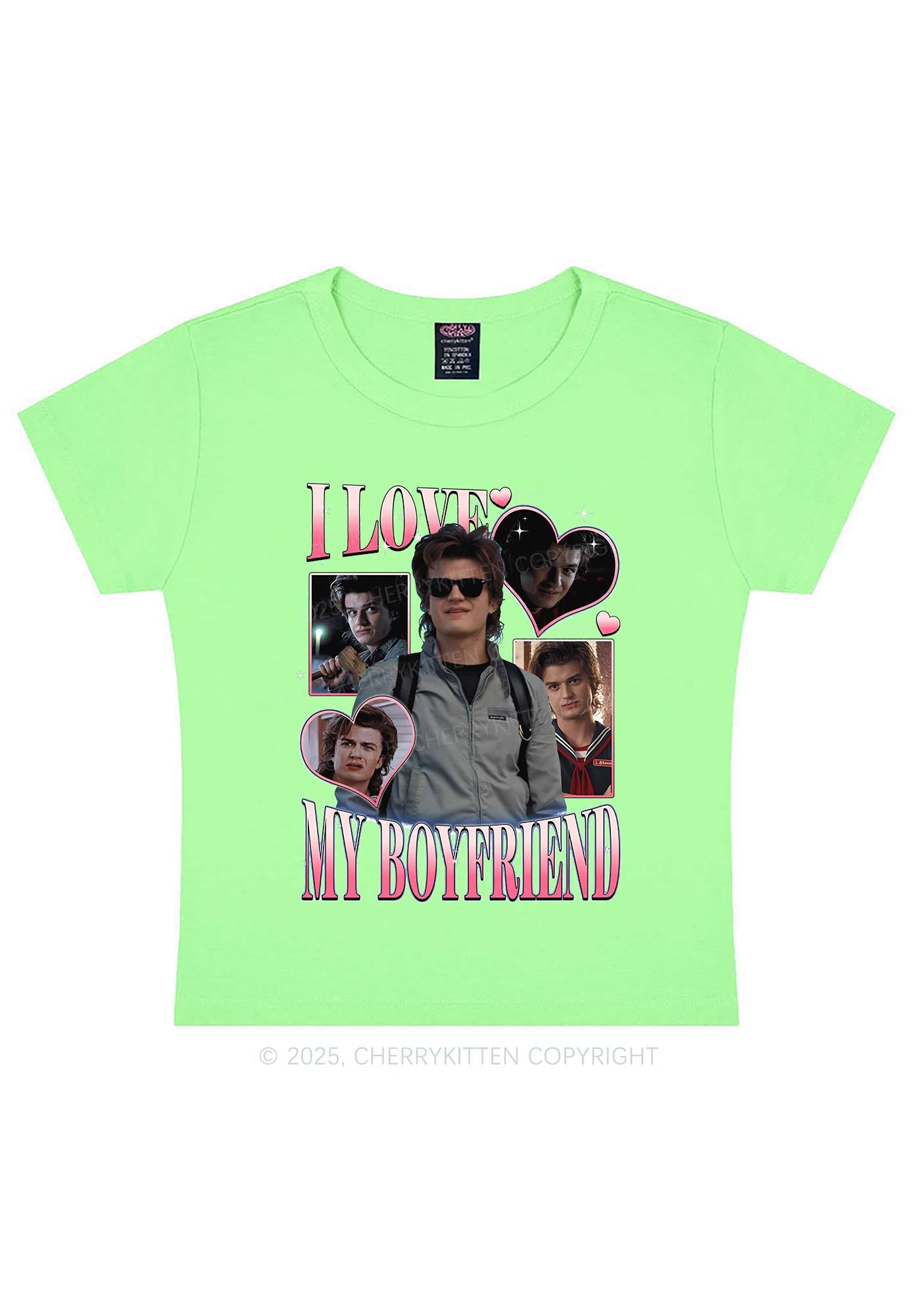 I Love My BF SH Y2K Baby Tee Cherrykitten
