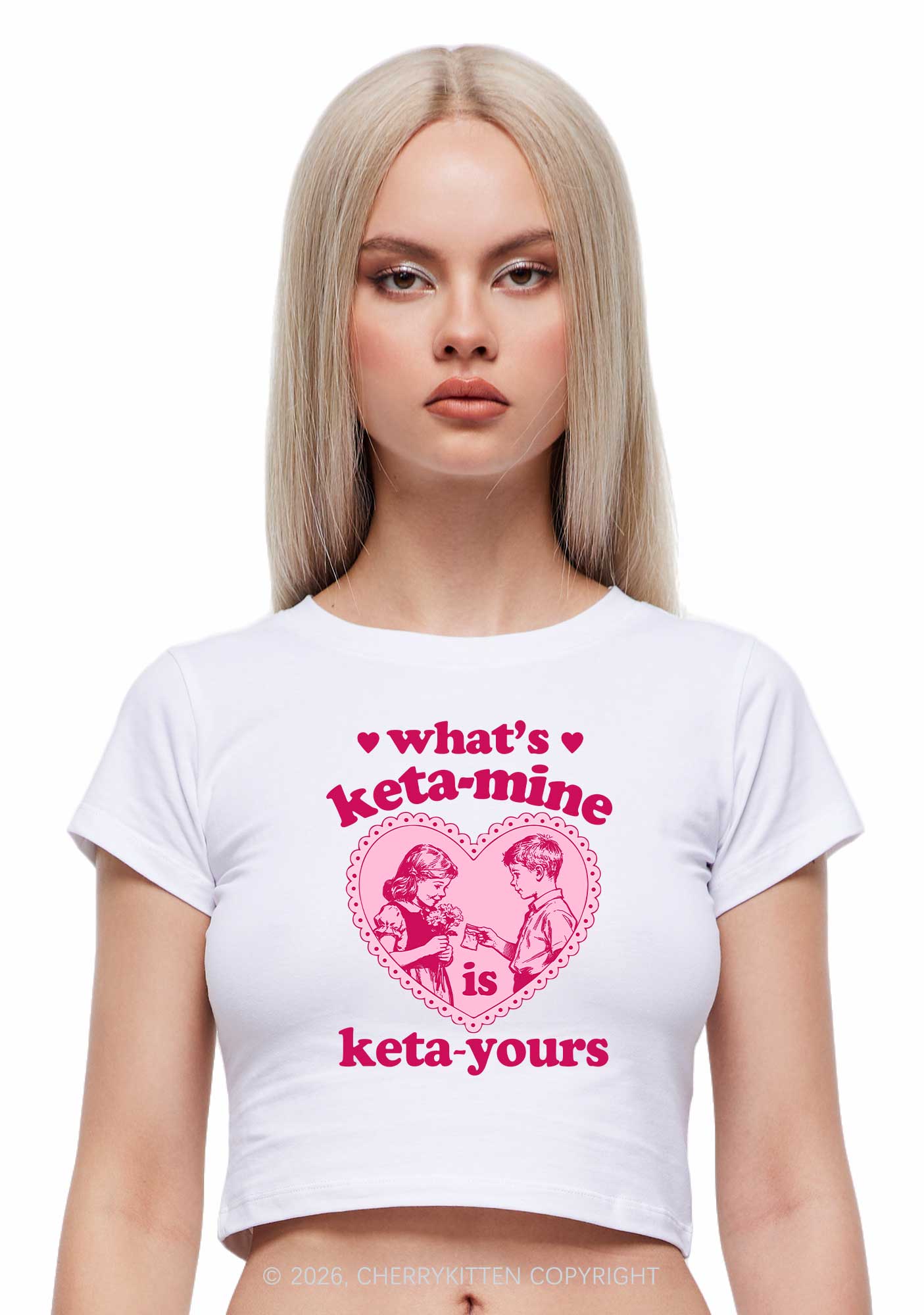 Whats Kxxamine Y2K Baby Tee Cherrykitten
