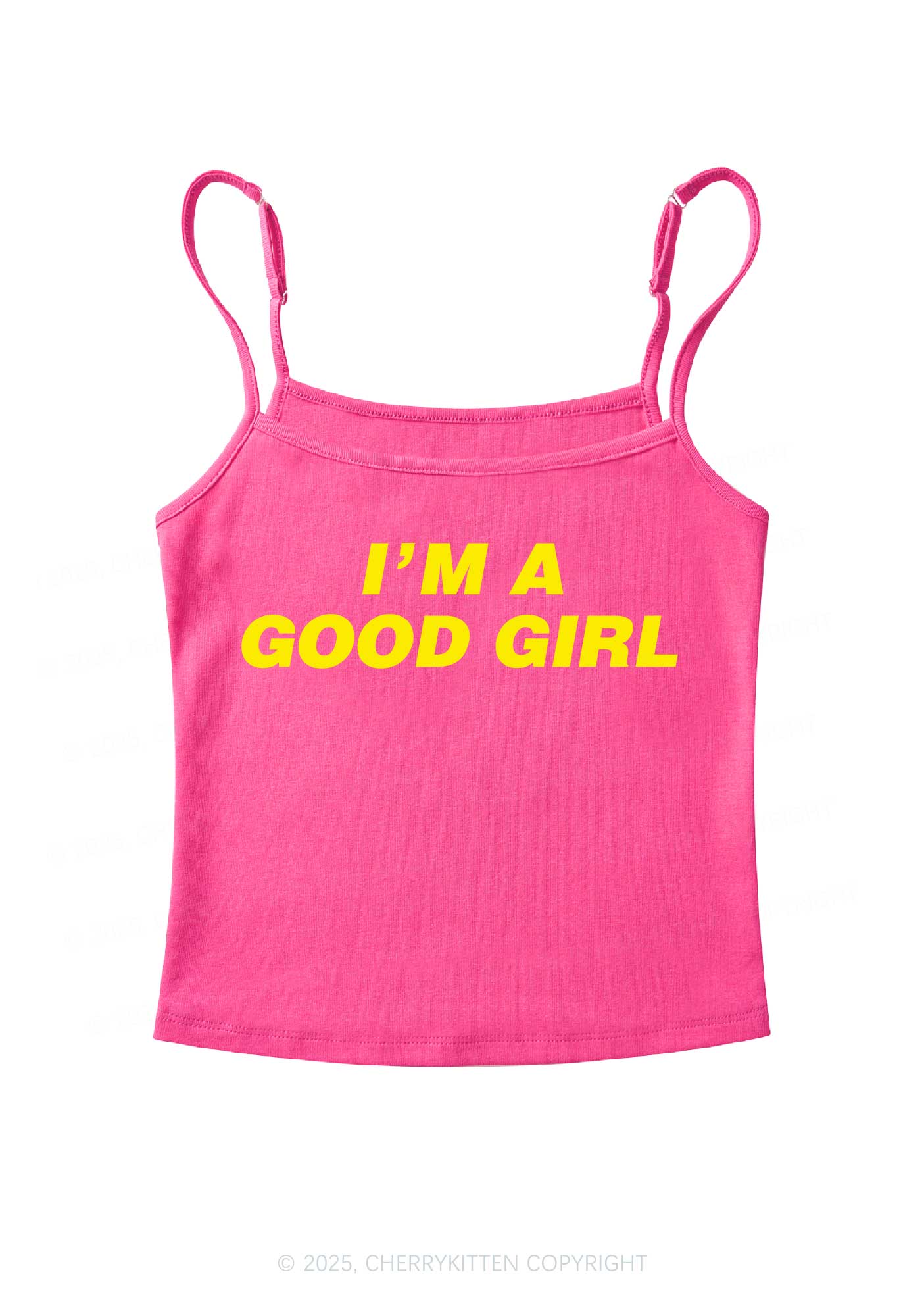 Im A Good Girl Y2K Spaghetti Strap Cami Cherrykitten