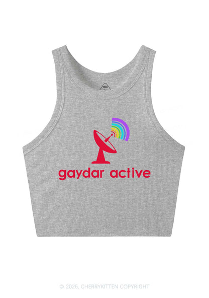 Gaydar Active Pride Y2K Crop Tank Top Cherrykitten