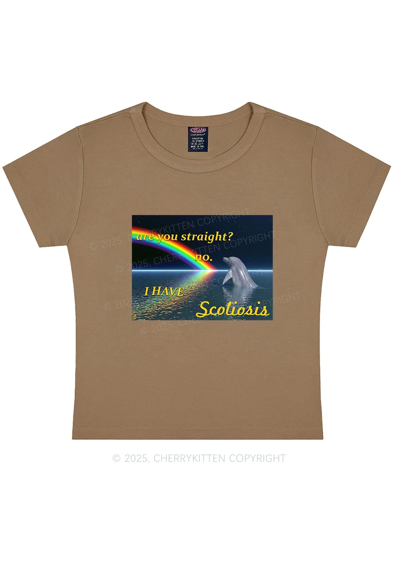 I Have Scoliosis Pride Y2K Baby Tee Cherrykitten