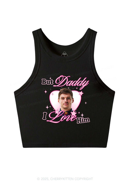Daddy I Love The Driver Y2K Crop Tank Top Cherrykitten