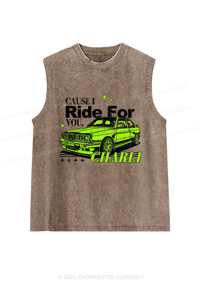Ride For CX Y2K Washed Tank Cherrykitten