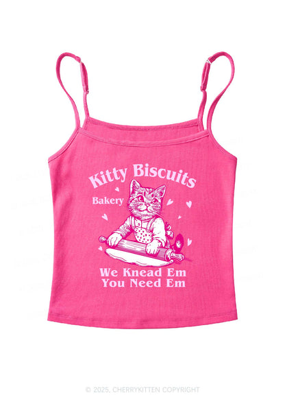 Kitten Biscuits Bakery Valentine's Day Y2K Spaghetti Strap Cami Cherrykitten
