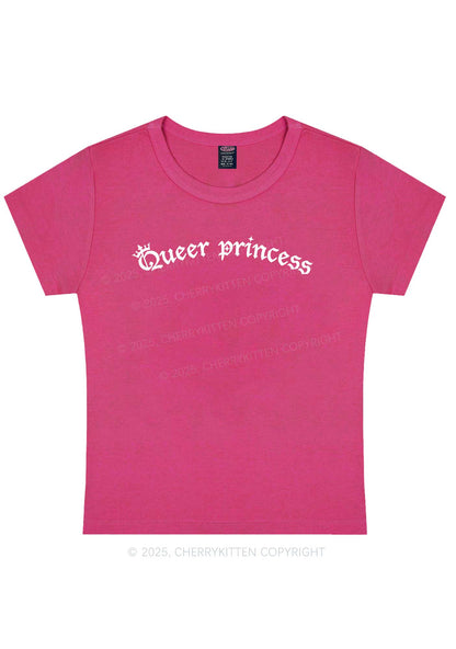 Gothic Queer Princess Pride Y2K Baby Tee Cherrykitten