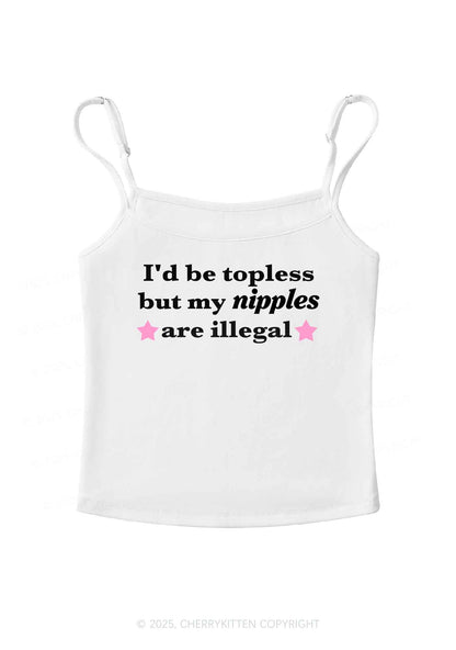 Nixxles Are Illegal Y2K Spaghetti Strap Cami Cherrykitten