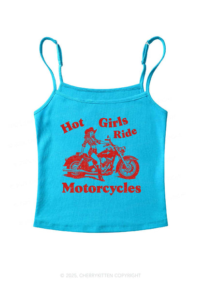 Hot Girls Ride Motorcycles Y2K Spaghetti Strap Cami Cherrykitten