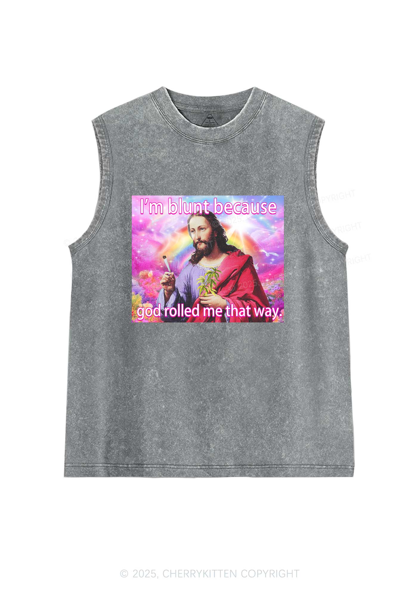 Im Blunt Y2K Washed Muscle Tank Cherrykitten