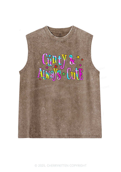 Cxxty Always Cute Y2K Washed Muscle Tank Cherrykitten