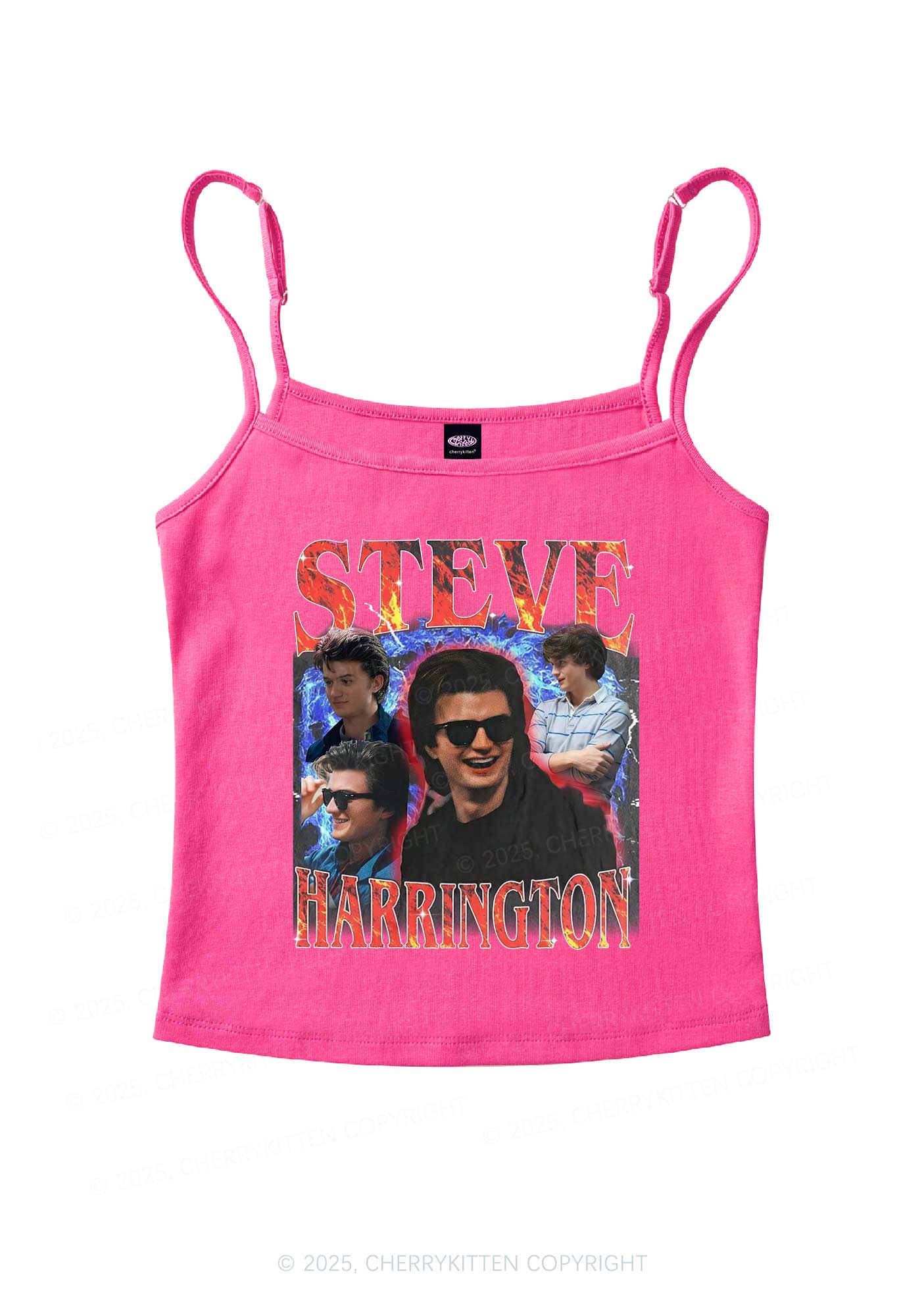 SH Red Blaze Y2K Spaghetti Strap Cami Cherrykitten