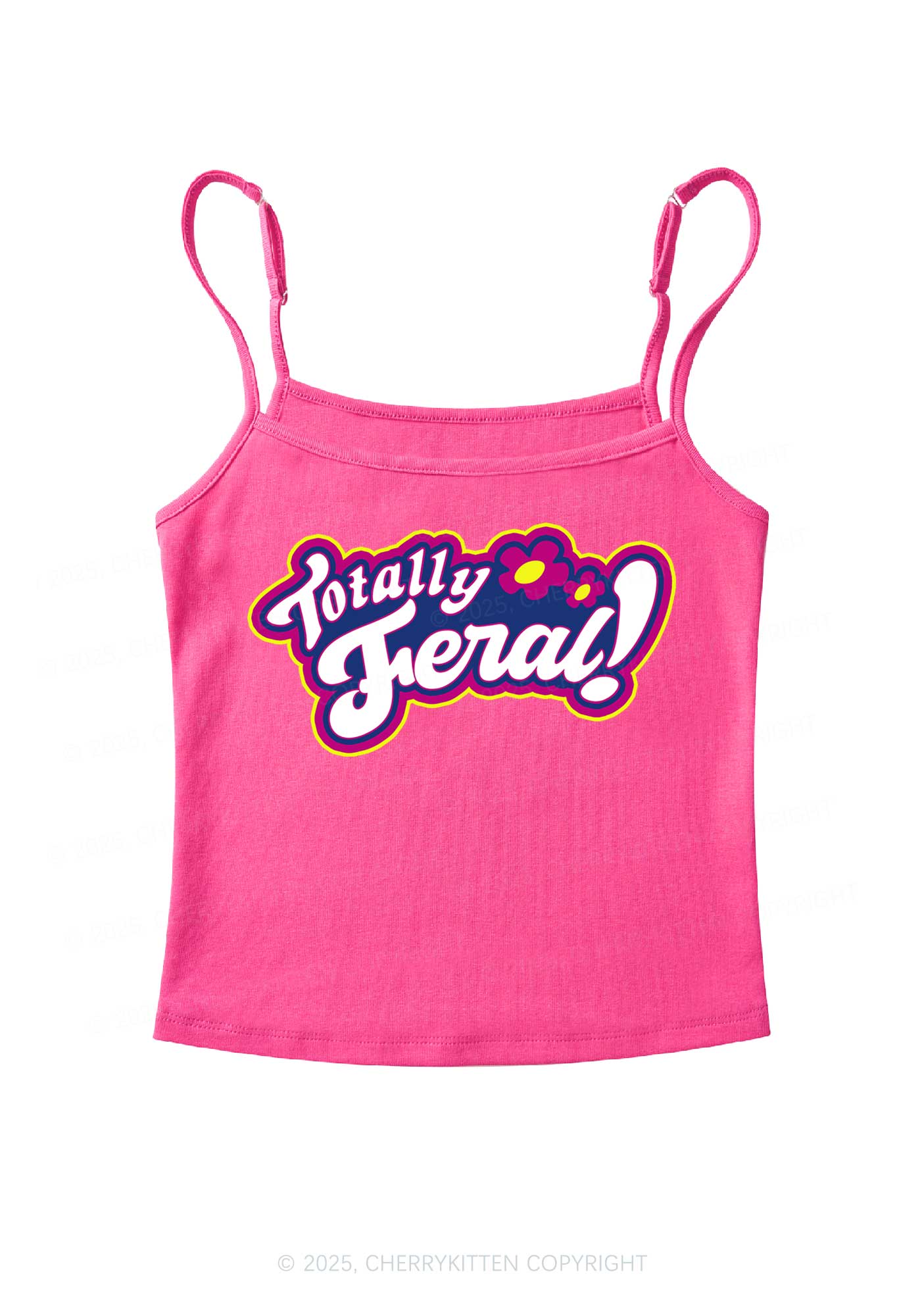 Totally Feral Y2K Spaghetti Strap Cami Cherrykitten