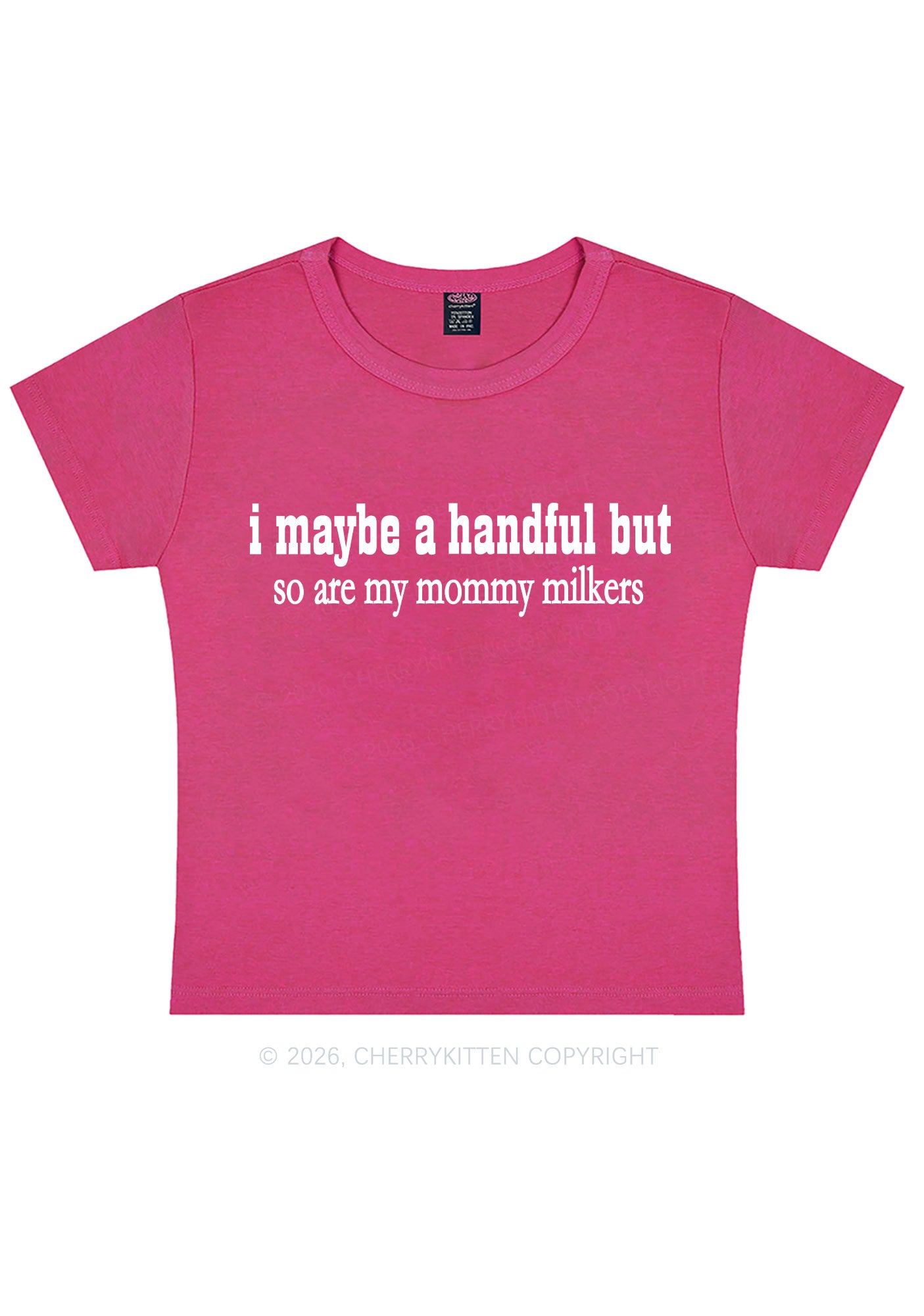 Handful Mommy Milkers Y2K Baby Tee Cherrykitten