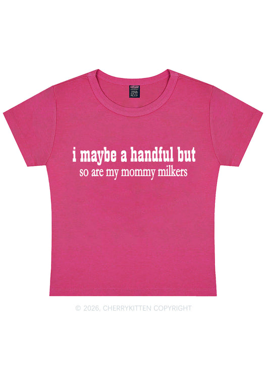 Handful Mommy Milkers Y2K Baby Tee Cherrykitten