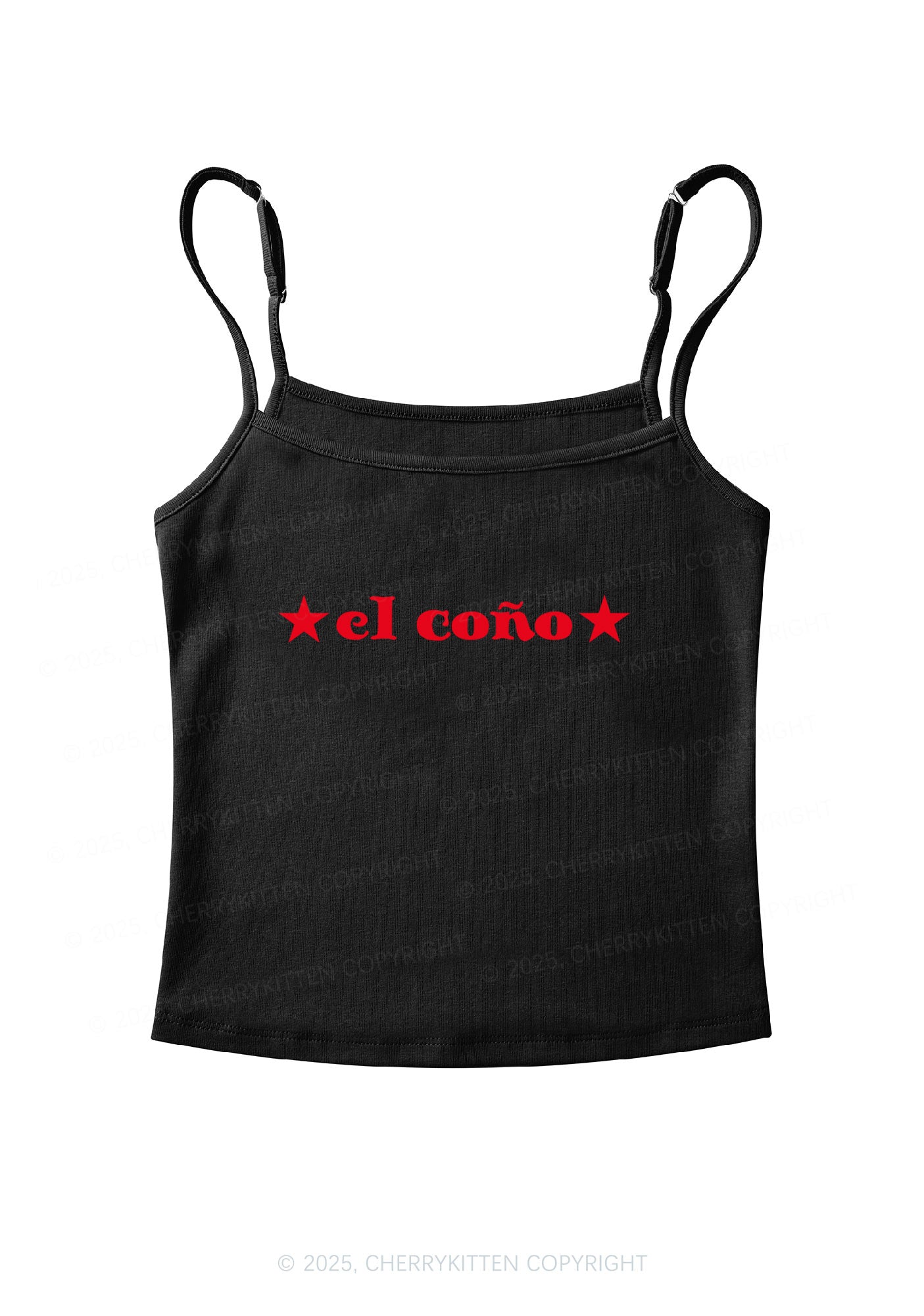 El Cono Y2K Spaghetti Strap Cami Cherrykitten
