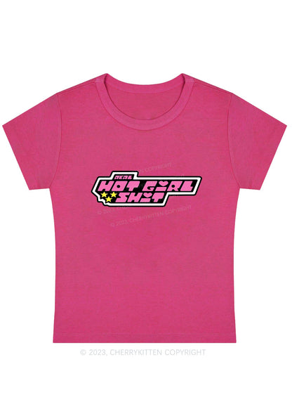 Hot Girl Pentagrams Y2K Baby Tee Cherrykitten
