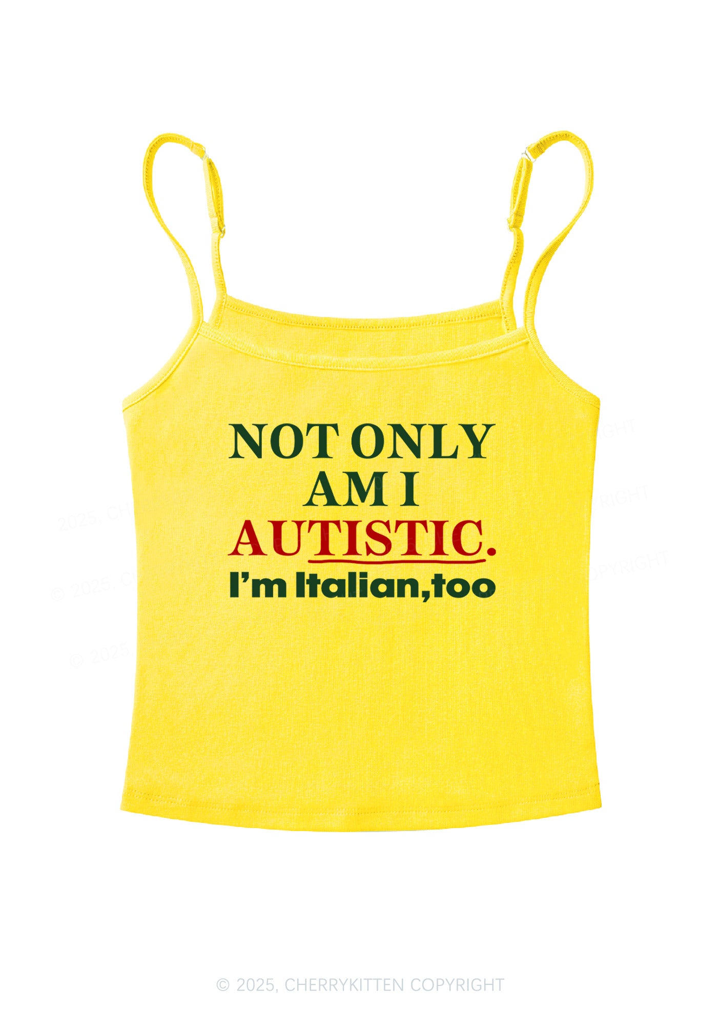 Not Only Autistic Y2K Spaghetti Strap Cami Cherrykitten