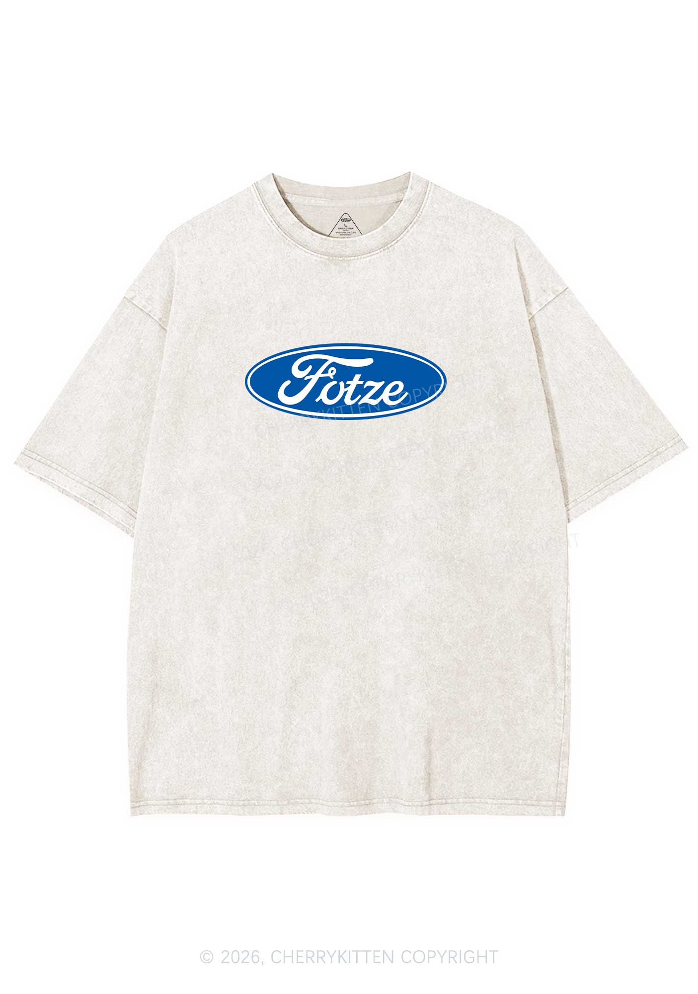 Fotze Y2K Shirts Washed Tee Cherrykitten