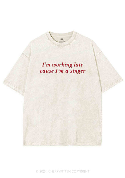 I'm A Singer Y2K Washed Tee Cherrykitten
