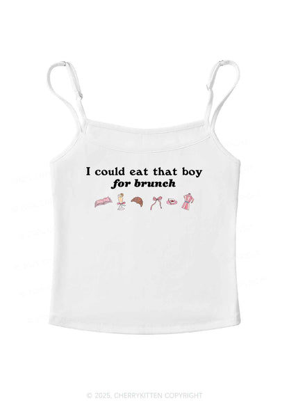 Eat Boy For Brunch Y2K Spaghetti Strap Cami Cherrykitten