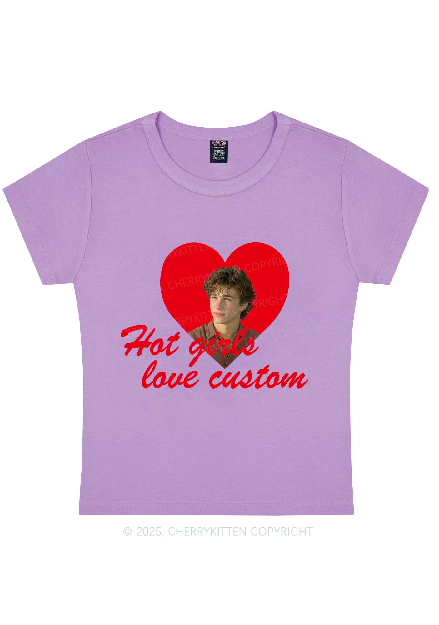 Hot Girl Custom Love Y2K Baby Tee Cherrykitten