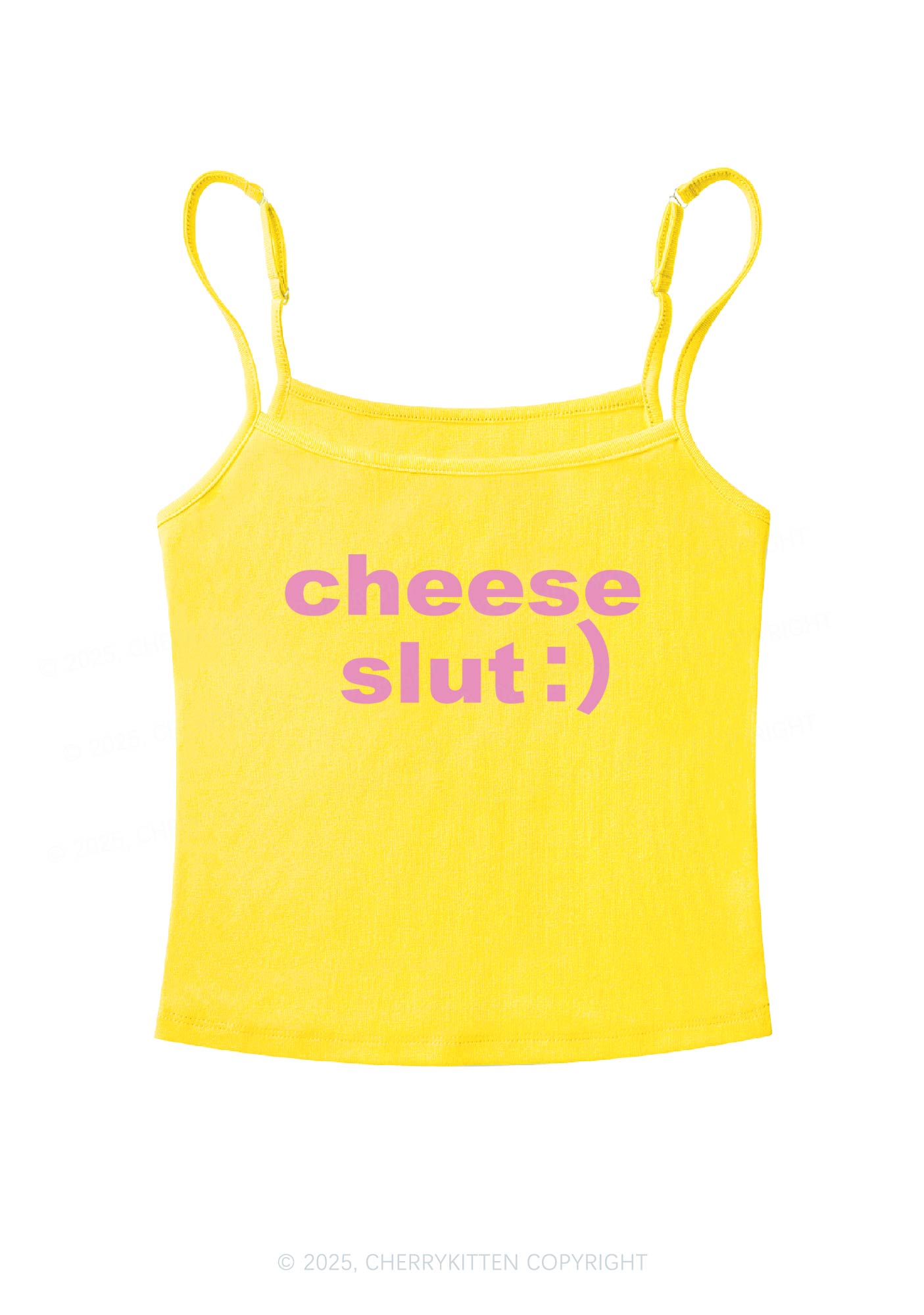 Cheese Slxt Y2K Spaghetti Strap Cami Cherrykitten