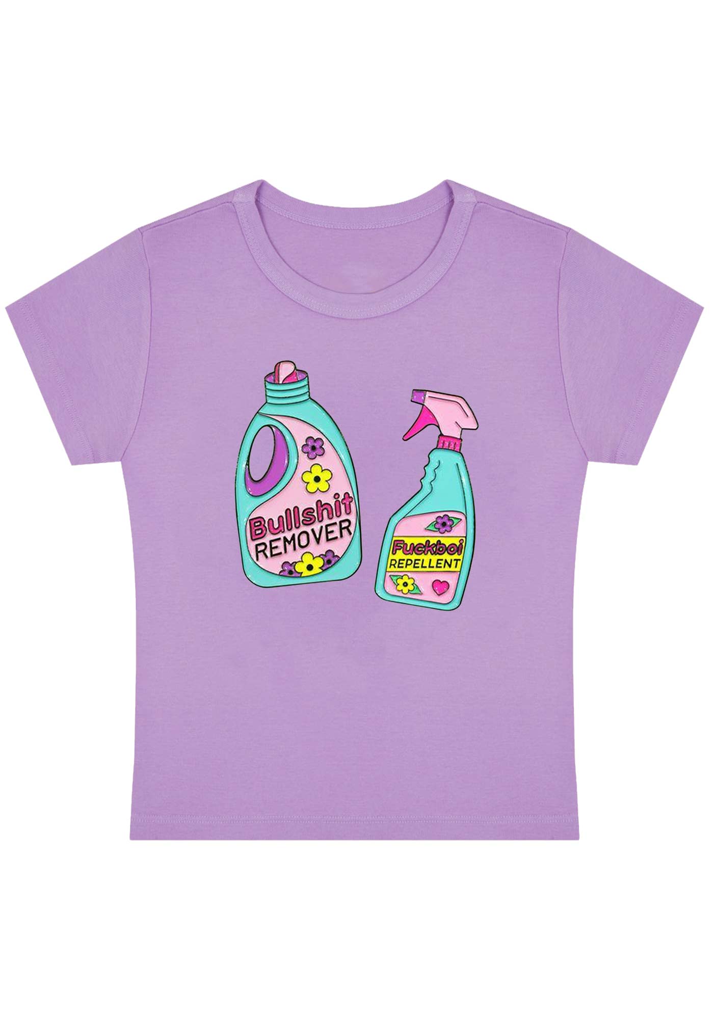 Curvy Bullshxt Remover Fxxkboi Repellent Baby Tee
