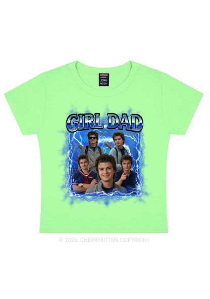 Girl Dad Y2K Baby Tee Cherrykitten