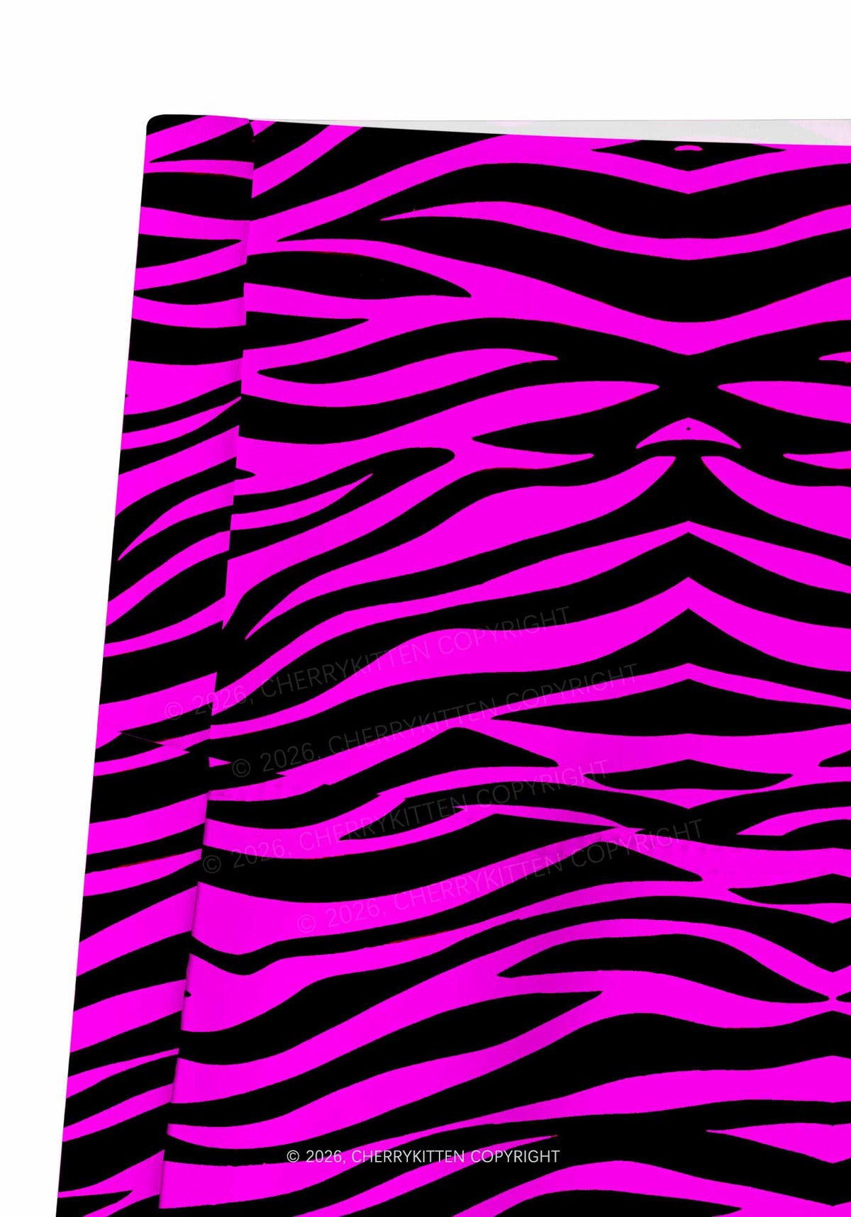 Pink Zebra Y2K Print Gym Shorts Cherrykitten