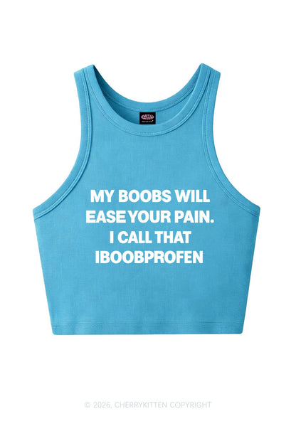 My Bxxbs Ease Your Pain Y2K Crop Tank Top Cherrykitten