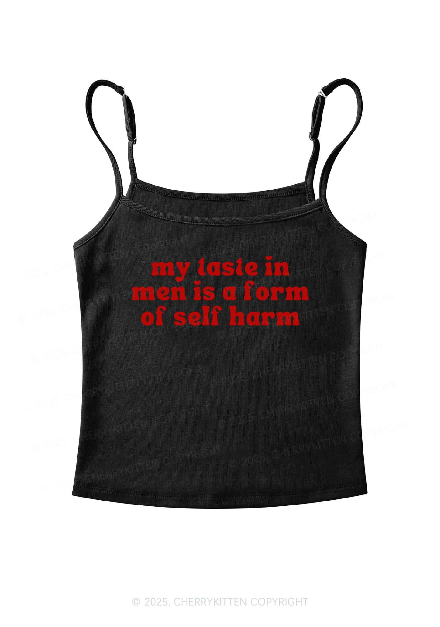 My Taste In Men Y2K Spaghetti Strap Cami Cherrykitten