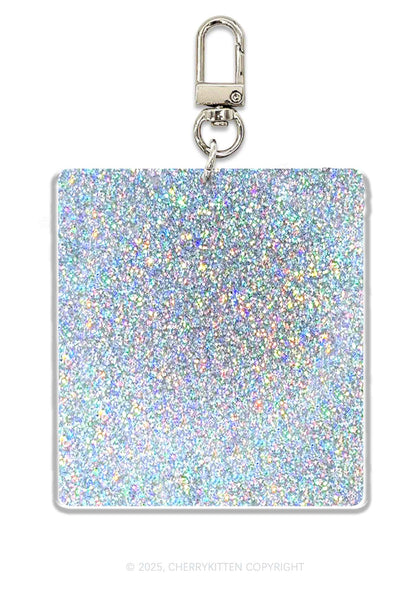 Cxnt Served 1Pc Y2K Glitter Keychain Cherrykitten