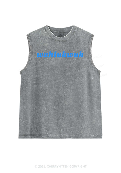 Wuhluhwuh Pride Y2K Washed Muscle Tank Cherrykitten