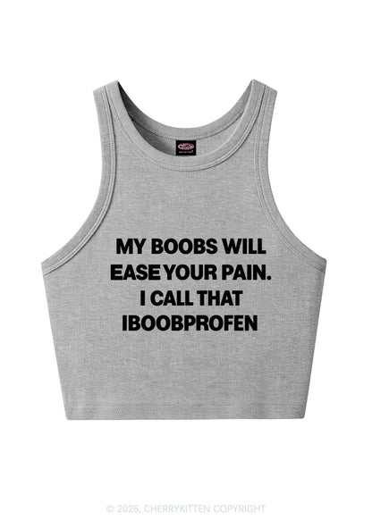 My Bxxbs Ease Your Pain Y2K Crop Tank Top Cherrykitten