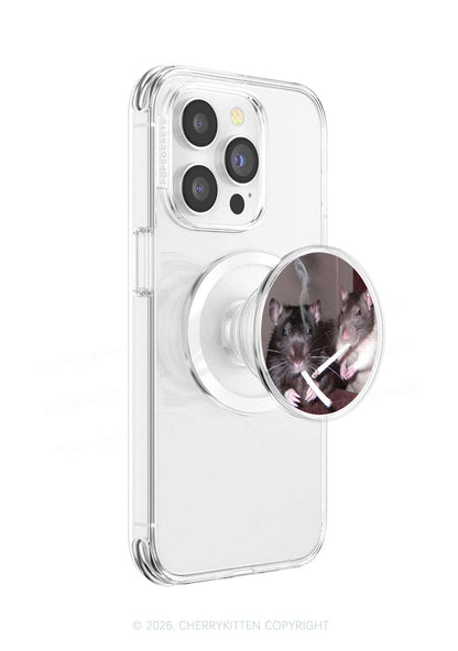 Smoking Rats Y2K Magnetic Phone Grip Holder Cherrykitten