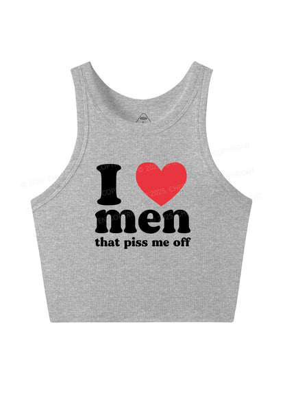 I Love Men Piss Me Off Y2K Crop Tank Top Cherrykitten
