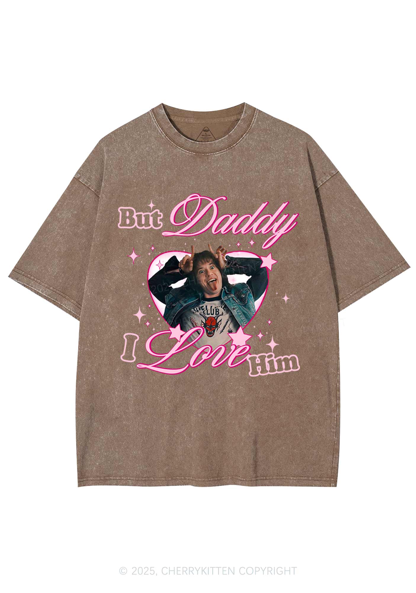 But Daddy I Love EM Y2K Shirts Washed Tee Cherrykitten