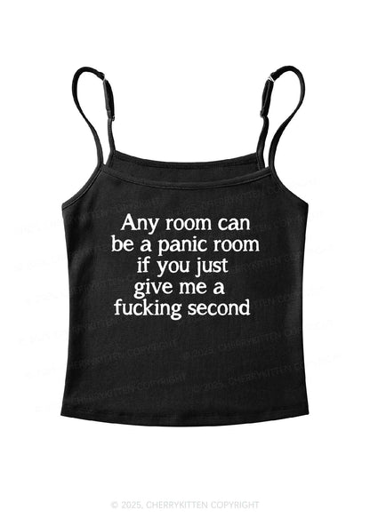 Any Room Can Be Panic Y2K Spaghetti Strap Cami Cherrykitten