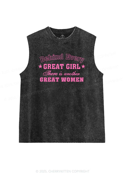 Great Girl Great Women Pride Y2K Washed Muscle Tank Cherrykitten