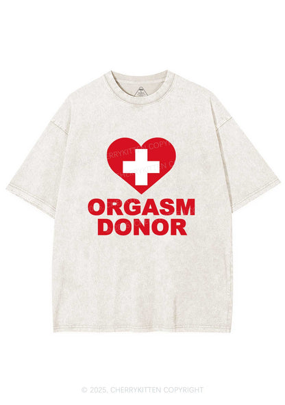 Orgxsm Donor Y2K Shirts Washed Tee Cherrykitten